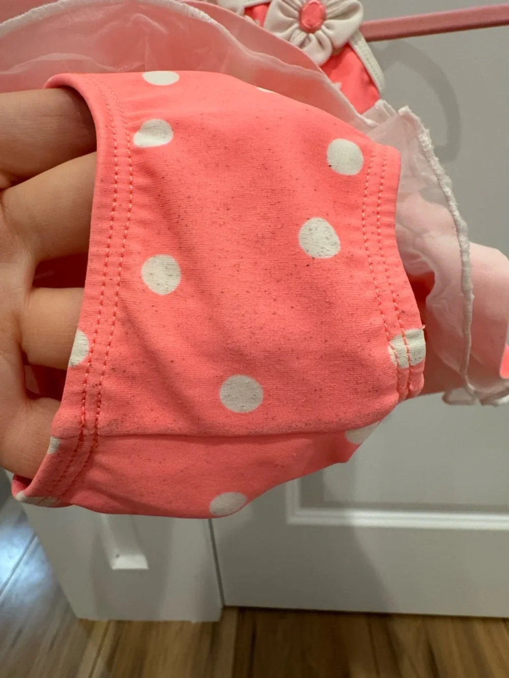 2 pcs bundle of baby girl swim suits size 12 months